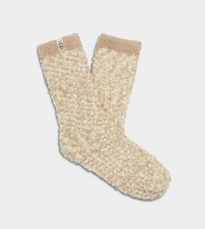 Cream Ugg Cozy Chenille Women's Socks | South Africa-0512896