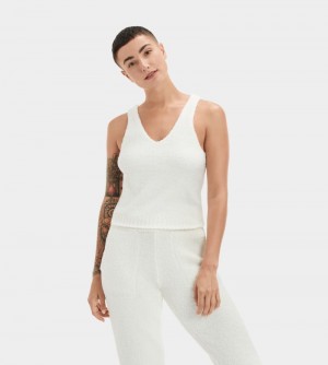 Cream Ugg Dulcie Knit Women's Tops | South Africa-2103469