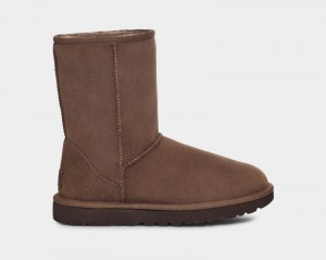 Deep Brown Ugg Classic Short Ii Women's Boots | South Africa-1206854