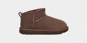 Deep Brown Ugg Classic Ultra Mini Kids' Boots | South Africa-4023198