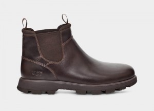 Deep Brown Ugg Hillmont Men's Chelsea Boots | South Africa-3485702