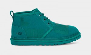 Deep Turquoise Ugg Neumel Scatter Graphic Men's Boots | South Africa-8643750