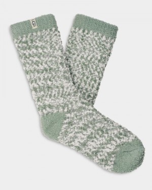 Green Ugg Cozy Chenille Women's Socks | South Africa-5793062