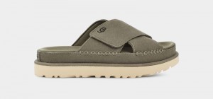 Green Ugg Goldenstar Cross Women's Slides | South Africa-0297654