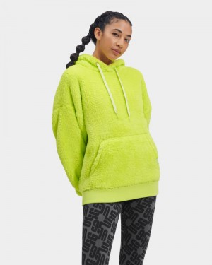 Green Ugg Loyra Sherpa Women's Hoodie | South Africa-6917345