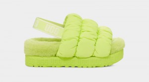 Green Ugg Scrunchita Women's Slippers | South Africa-6715420