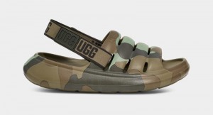 Green Ugg Sport Yeah Camopop Men's Sandals | South Africa-3482751