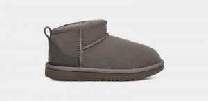 Grey Ugg Classic Ultra Mini Kids' Boots | South Africa-7025314