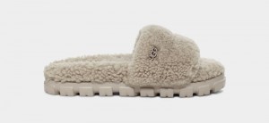 Grey Ugg Cozetta Curly Women's Slippers | South Africa-9748513