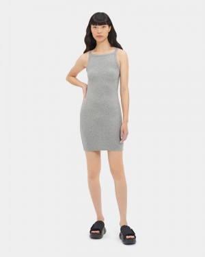 Grey Ugg Hatchell Ribbed Women's Dress | South Africa-5684109