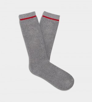 Grey Ugg Kyro Cozy Crew Men's Socks | South Africa-9614207