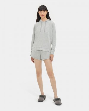 Grey Ugg Maurice Micro Terry Women's Shorts | South Africa-3578019