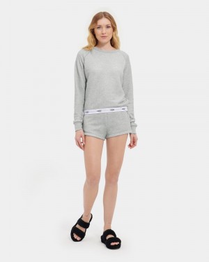 Grey Ugg Nena Crewneck Women's Sweatshirts | South Africa-3294651