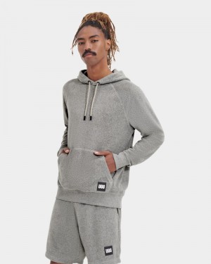 Grey Ugg Terrance Men's Hoodie | South Africa-7621359