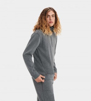 Grey Ugg Zeke Half Zip Men's Pullover | South Africa-0245768