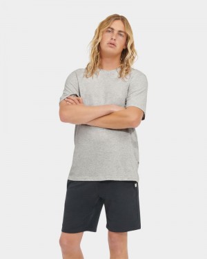 Grey / Black Ugg Darian Set Men's Sleepwear | South Africa-7809526