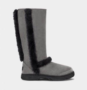 Grey / Black Ugg Sunburst Tall Women's Winter Boots | South Africa-1376289