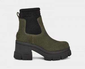 Khaki Ugg Brooklyn Women's Chelsea Boots | South Africa-6428570