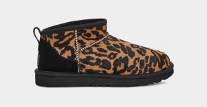 Leopard Ugg Classic Ultra Mini Panther Women's Boots | South Africa-9170325