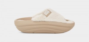 Mustard Ugg Foamo Uggplush Women's Slides | South Africa-9317402