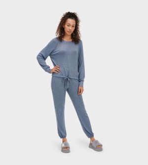 Navy Ugg Gable Set Women's Sleepwear | South Africa-5468930