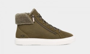 Olive Ugg Alameda Mid Zip Women's Sneakers | South Africa-9487530