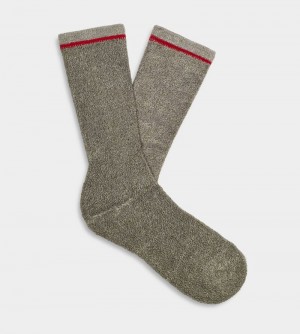 Olive Ugg Kyro Cozy Crew Men's Socks | South Africa-7831506