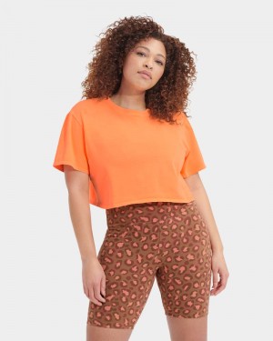 Orange Ugg Tana Cropped Women's Tee | South Africa-2596174