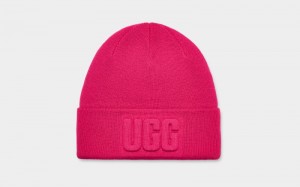 Pink Ugg 3d Graphic Logo Women's Beanie | South Africa-3604172