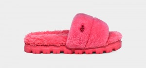 Pink Ugg Cozetta Curly Women's Slippers | South Africa-5176023