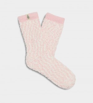 Pink Ugg Cozy Chenille Women's Socks | South Africa-3641270