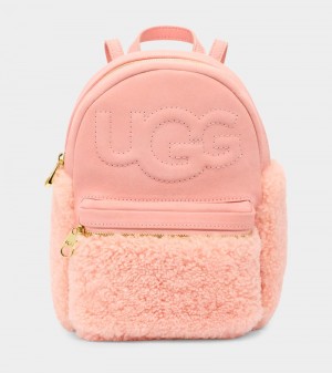 Pink Ugg Dannie Ii Mini Sheepskin Women's Backpacks | South Africa-6841705