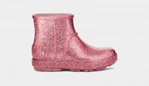 Pink Ugg Drizlita Glitter Kids' Boots | South Africa-9072456