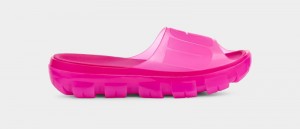 Pink Ugg Jella Clear Women's Slides | South Africa-1685349