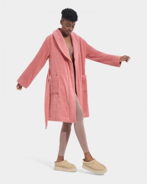 Pink Ugg Lenore Terry Women's Sleepwear | South Africa-0796853