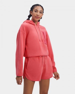 Pink Ugg Myley Sherpa Women's Hoodie | South Africa-3057291