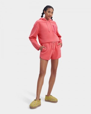 Pink Ugg Petria Sherpa Women's Shorts | South Africa-2590784