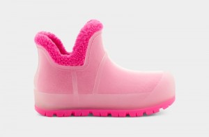 Pink Ugg Raincloud Clear Women's Boots | South Africa-8261759