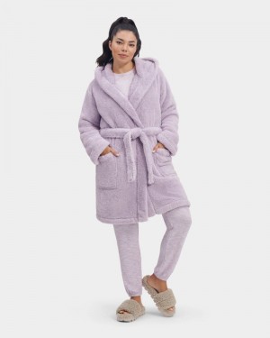 Purple Ugg Aarti Plush Women's Robe | South Africa-8695741