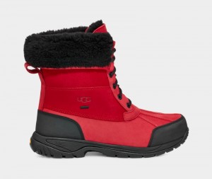 Red / Black Ugg Butte Men's Winter Boots | South Africa-0659178