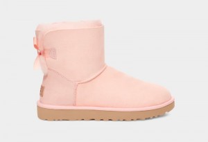 Rose Ugg Mini Bailey Bow Ii Women's Boots | South Africa-7206498