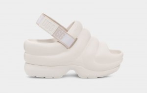 White Ugg Aww Yeah Women's Sandals | South Africa-3214769