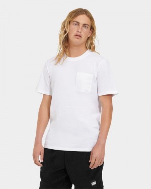 White Ugg Garrett Crewneck Men's Tops | South Africa-1382647