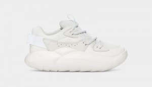 White Ugg La Cloud Lace Women's Sneakers | South Africa-1923648