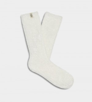 White Ugg Leda Cozy Women's Socks | South Africa-5310768