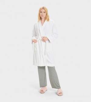 White Ugg Lorie Terry Women's Robe | South Africa-7234560