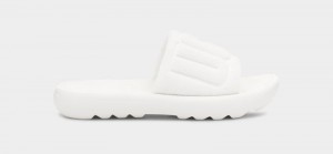 White Ugg Mini Women's Slides | South Africa-1270946