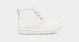 White Ugg Neumel Ii Leather Kids' Boots | South Africa-0174359