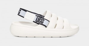 White Ugg Sport Yeah Men's Sandals | South Africa-4961873