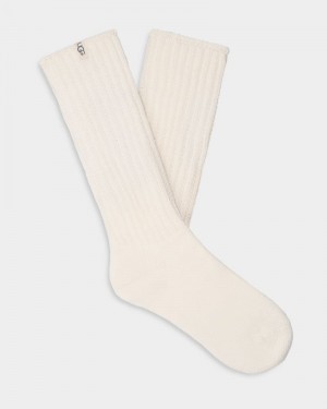 White Ugg Tyla Slouchy Crew Women's Socks | South Africa-1685703